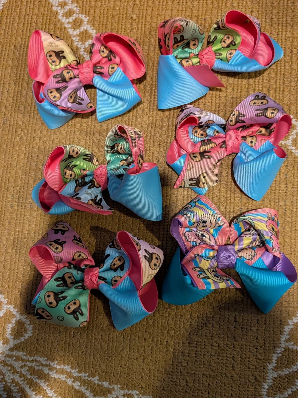 6 New Labubu Hair Bows
